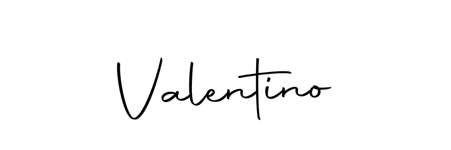 Design your own signature with our free online signature maker. With this signature software, you can create a handwritten (Autography-DOLnW) signature for name Valentino. Valentino signature style 10 images and pictures png