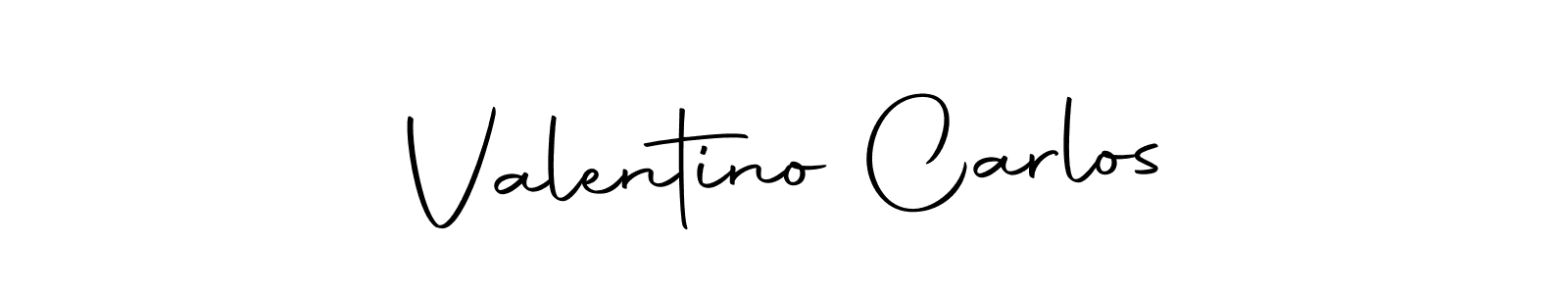 You can use this online signature creator to create a handwritten signature for the name Valentino Carlos. This is the best online autograph maker. Valentino Carlos signature style 10 images and pictures png