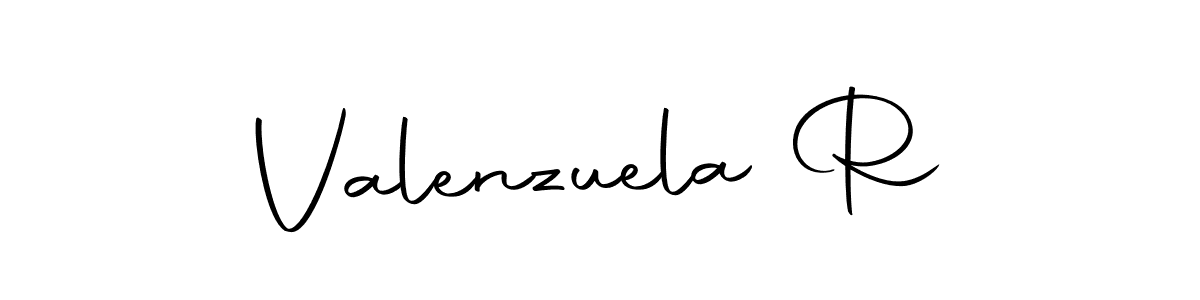 Design your own signature with our free online signature maker. With this signature software, you can create a handwritten (Autography-DOLnW) signature for name Valenzuela R. Valenzuela R signature style 10 images and pictures png