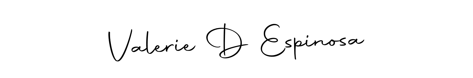 Make a beautiful signature design for name Valerie D Espinosa. With this signature (Autography-DOLnW) style, you can create a handwritten signature for free. Valerie D Espinosa signature style 10 images and pictures png