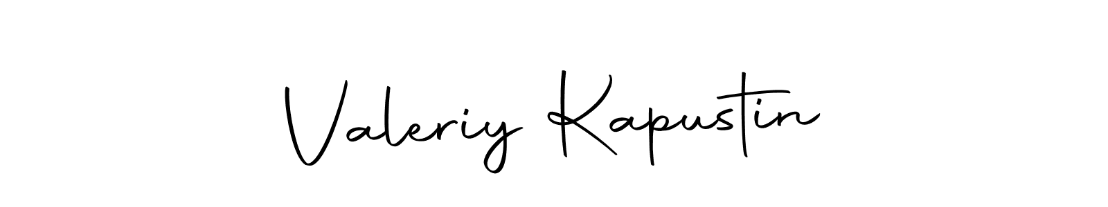 Design your own signature with our free online signature maker. With this signature software, you can create a handwritten (Autography-DOLnW) signature for name Valeriy Kapustin. Valeriy Kapustin signature style 10 images and pictures png