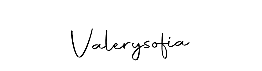 Create a beautiful signature design for name Valerysofia. With this signature (Autography-DOLnW) fonts, you can make a handwritten signature for free. Valerysofia signature style 10 images and pictures png