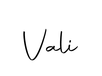 Design your own signature with our free online signature maker. With this signature software, you can create a handwritten (Autography-DOLnW) signature for name Vali. Vali signature style 10 images and pictures png