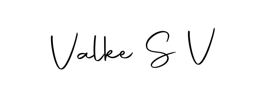 Design your own signature with our free online signature maker. With this signature software, you can create a handwritten (Autography-DOLnW) signature for name Valke S V. Valke S V signature style 10 images and pictures png