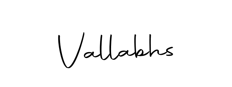 Make a beautiful signature design for name Vallabhs. With this signature (Autography-DOLnW) style, you can create a handwritten signature for free. Vallabhs signature style 10 images and pictures png