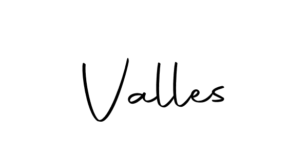 Make a beautiful signature design for name Valles. With this signature (Autography-DOLnW) style, you can create a handwritten signature for free. Valles signature style 10 images and pictures png