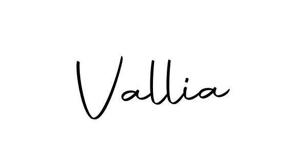 Design your own signature with our free online signature maker. With this signature software, you can create a handwritten (Autography-DOLnW) signature for name Vallia. Vallia signature style 10 images and pictures png