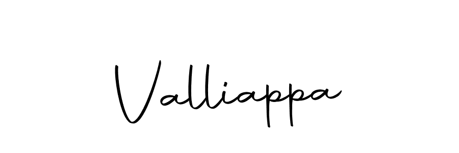 Create a beautiful signature design for name Valliappa. With this signature (Autography-DOLnW) fonts, you can make a handwritten signature for free. Valliappa signature style 10 images and pictures png