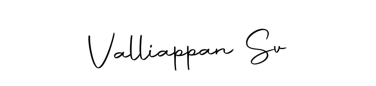 Make a beautiful signature design for name Valliappan Sv. Use this online signature maker to create a handwritten signature for free. Valliappan Sv signature style 10 images and pictures png