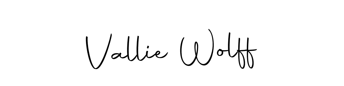 Create a beautiful signature design for name Vallie Wolff. With this signature (Autography-DOLnW) fonts, you can make a handwritten signature for free. Vallie Wolff signature style 10 images and pictures png