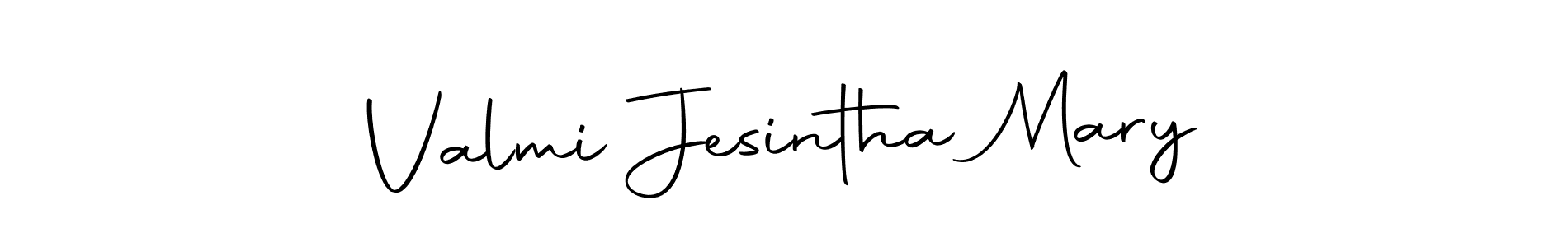 Design your own signature with our free online signature maker. With this signature software, you can create a handwritten (Autography-DOLnW) signature for name Valmi Jesintha Mary. Valmi Jesintha Mary signature style 10 images and pictures png