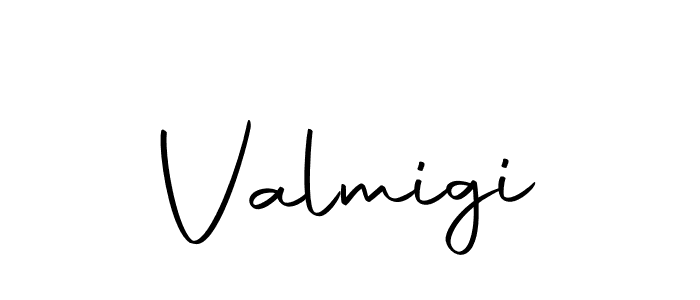 Use a signature maker to create a handwritten signature online. With this signature software, you can design (Autography-DOLnW) your own signature for name Valmigi. Valmigi signature style 10 images and pictures png
