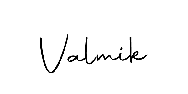 Use a signature maker to create a handwritten signature online. With this signature software, you can design (Autography-DOLnW) your own signature for name Valmik. Valmik signature style 10 images and pictures png