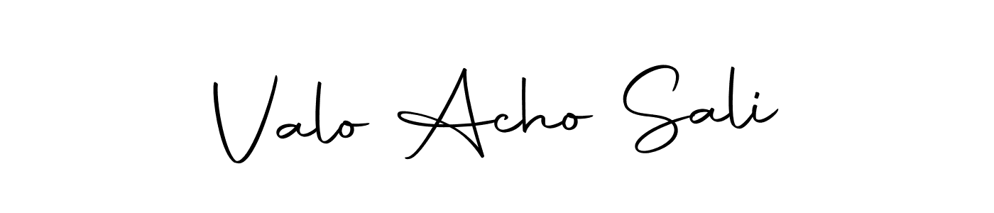 Make a beautiful signature design for name Valo Acho Sali. Use this online signature maker to create a handwritten signature for free. Valo Acho Sali signature style 10 images and pictures png