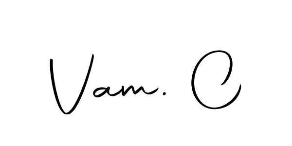 You can use this online signature creator to create a handwritten signature for the name Vam. C. This is the best online autograph maker. Vam. C signature style 10 images and pictures png