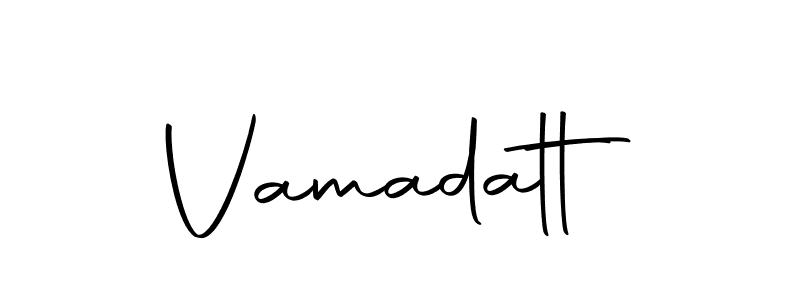 You can use this online signature creator to create a handwritten signature for the name Vamadatt. This is the best online autograph maker. Vamadatt signature style 10 images and pictures png
