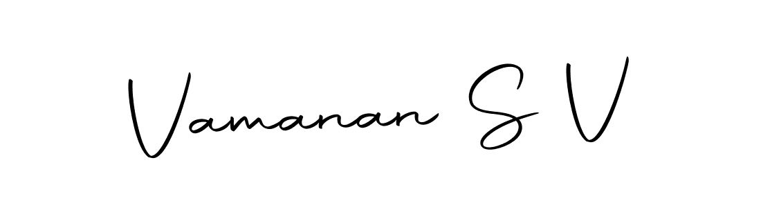 How to make Vamanan S V name signature. Use Autography-DOLnW style for creating short signs online. This is the latest handwritten sign. Vamanan S V signature style 10 images and pictures png