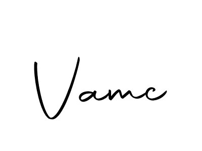 Create a beautiful signature design for name Vamc. With this signature (Autography-DOLnW) fonts, you can make a handwritten signature for free. Vamc signature style 10 images and pictures png