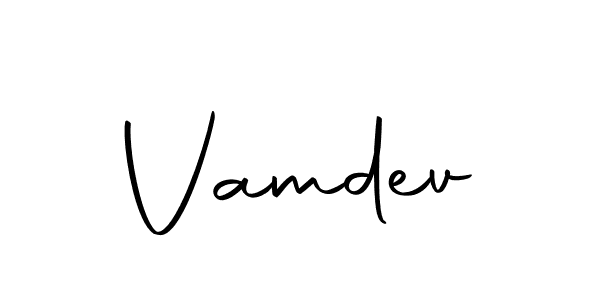 It looks lik you need a new signature style for name Vamdev. Design unique handwritten (Autography-DOLnW) signature with our free signature maker in just a few clicks. Vamdev signature style 10 images and pictures png