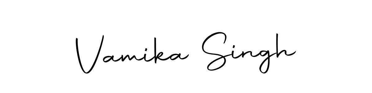 Use a signature maker to create a handwritten signature online. With this signature software, you can design (Autography-DOLnW) your own signature for name Vamika Singh. Vamika Singh signature style 10 images and pictures png