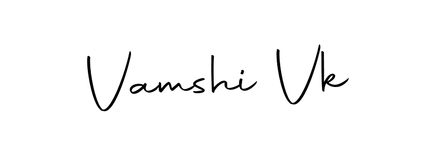Design your own signature with our free online signature maker. With this signature software, you can create a handwritten (Autography-DOLnW) signature for name Vamshi Vk. Vamshi Vk signature style 10 images and pictures png