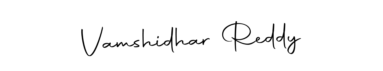 Create a beautiful signature design for name Vamshidhar Reddy. With this signature (Autography-DOLnW) fonts, you can make a handwritten signature for free. Vamshidhar Reddy signature style 10 images and pictures png