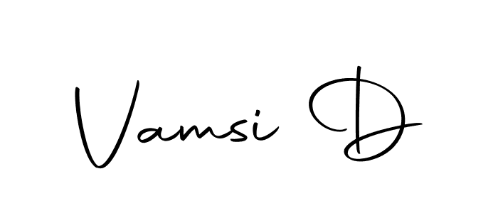 How to make Vamsi D name signature. Use Autography-DOLnW style for creating short signs online. This is the latest handwritten sign. Vamsi D signature style 10 images and pictures png