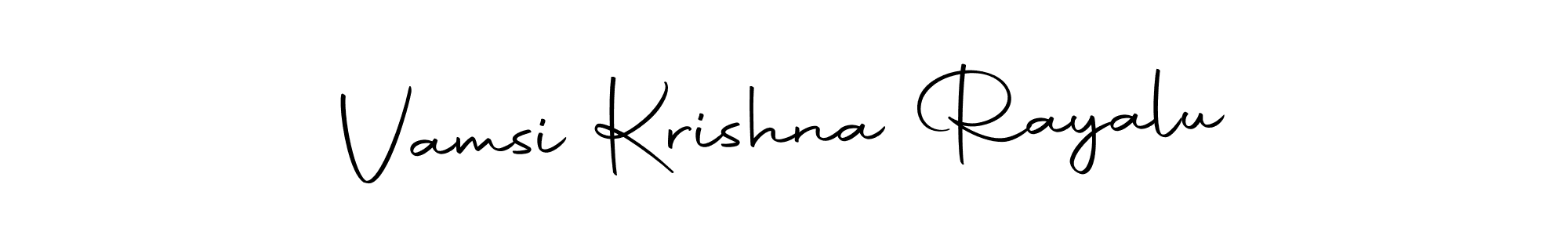 Design your own signature with our free online signature maker. With this signature software, you can create a handwritten (Autography-DOLnW) signature for name Vamsi Krishna Rayalu. Vamsi Krishna Rayalu signature style 10 images and pictures png