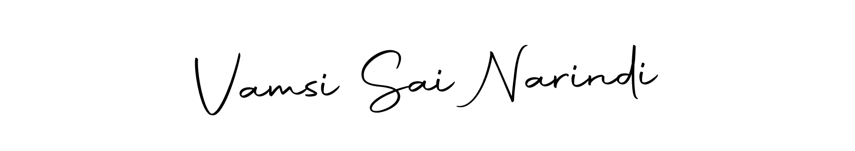 Design your own signature with our free online signature maker. With this signature software, you can create a handwritten (Autography-DOLnW) signature for name Vamsi Sai Narindi. Vamsi Sai Narindi signature style 10 images and pictures png