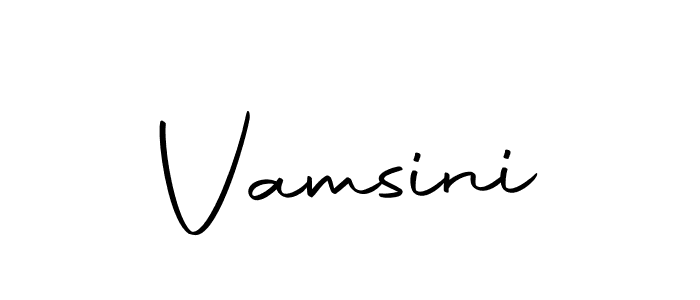 Create a beautiful signature design for name Vamsini. With this signature (Autography-DOLnW) fonts, you can make a handwritten signature for free. Vamsini signature style 10 images and pictures png