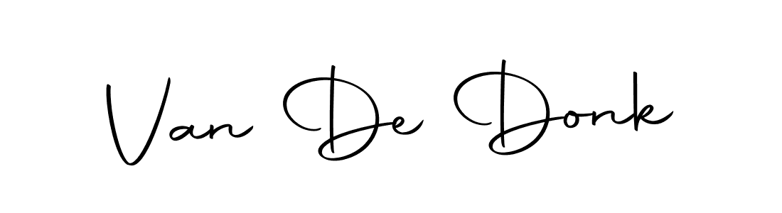 How to make Van De Donk signature? Autography-DOLnW is a professional autograph style. Create handwritten signature for Van De Donk name. Van De Donk signature style 10 images and pictures png