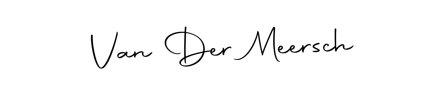 You should practise on your own different ways (Autography-DOLnW) to write your name (Van Der Meersch) in signature. don't let someone else do it for you. Van Der Meersch signature style 10 images and pictures png