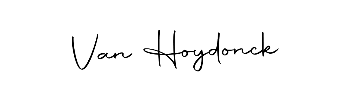 Make a beautiful signature design for name Van Hoydonck. With this signature (Autography-DOLnW) style, you can create a handwritten signature for free. Van Hoydonck signature style 10 images and pictures png