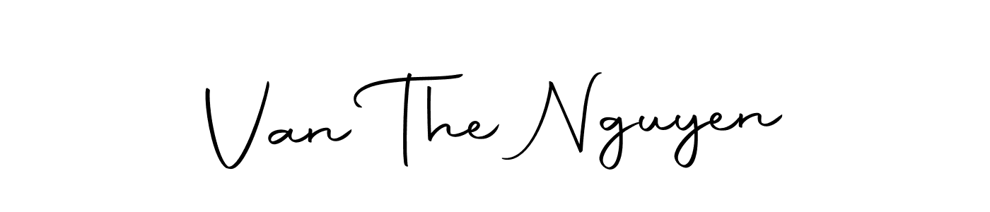 Create a beautiful signature design for name Van The Nguyen. With this signature (Autography-DOLnW) fonts, you can make a handwritten signature for free. Van The Nguyen signature style 10 images and pictures png