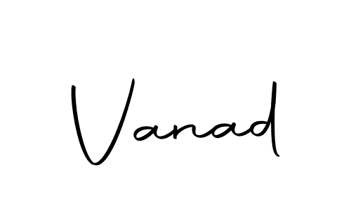 Use a signature maker to create a handwritten signature online. With this signature software, you can design (Autography-DOLnW) your own signature for name Vanad. Vanad signature style 10 images and pictures png