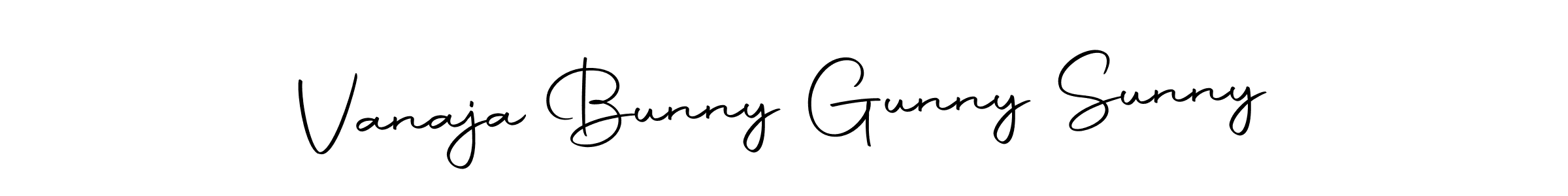 You should practise on your own different ways (Autography-DOLnW) to write your name (Vanaja Bunny Gunny Sunny) in signature. don't let someone else do it for you. Vanaja Bunny Gunny Sunny signature style 10 images and pictures png