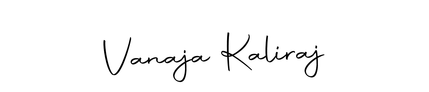Create a beautiful signature design for name Vanaja Kaliraj. With this signature (Autography-DOLnW) fonts, you can make a handwritten signature for free. Vanaja Kaliraj signature style 10 images and pictures png
