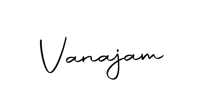 Create a beautiful signature design for name Vanajam. With this signature (Autography-DOLnW) fonts, you can make a handwritten signature for free. Vanajam signature style 10 images and pictures png