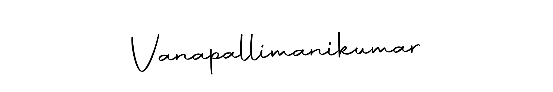 Use a signature maker to create a handwritten signature online. With this signature software, you can design (Autography-DOLnW) your own signature for name Vanapallimanikumar. Vanapallimanikumar signature style 10 images and pictures png