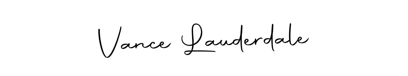 Make a short Vance Lauderdale signature style. Manage your documents anywhere anytime using Autography-DOLnW. Create and add eSignatures, submit forms, share and send files easily. Vance Lauderdale signature style 10 images and pictures png