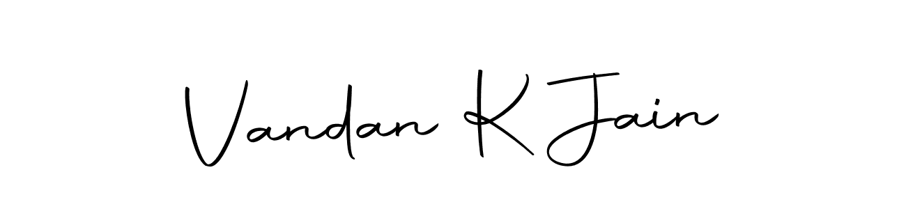 Design your own signature with our free online signature maker. With this signature software, you can create a handwritten (Autography-DOLnW) signature for name Vandan K Jain. Vandan K Jain signature style 10 images and pictures png