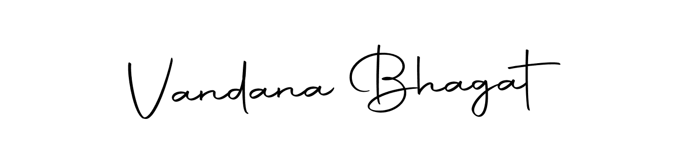 How to make Vandana Bhagat name signature. Use Autography-DOLnW style for creating short signs online. This is the latest handwritten sign. Vandana Bhagat signature style 10 images and pictures png