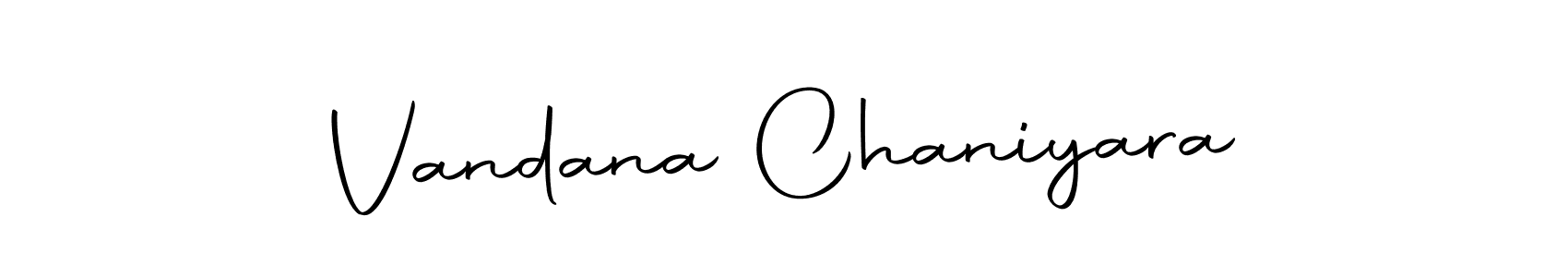 Make a beautiful signature design for name Vandana Chaniyara. With this signature (Autography-DOLnW) style, you can create a handwritten signature for free. Vandana Chaniyara signature style 10 images and pictures png