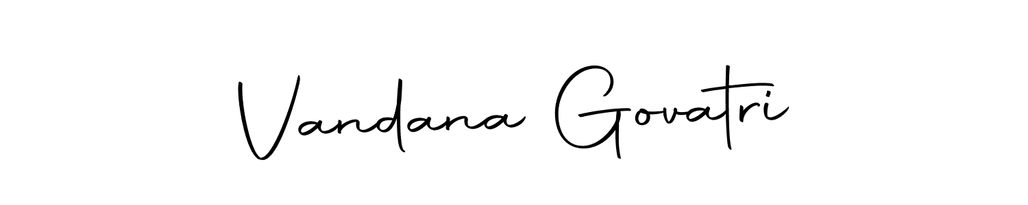 Make a beautiful signature design for name Vandana Govatri. Use this online signature maker to create a handwritten signature for free. Vandana Govatri signature style 10 images and pictures png