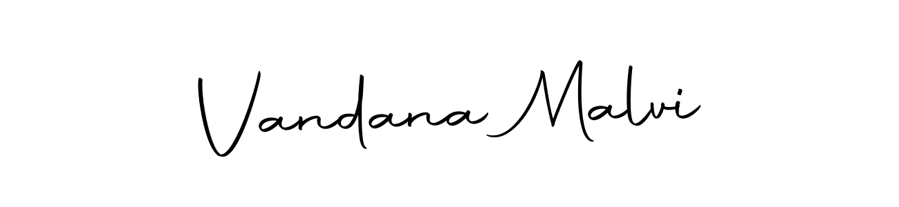 How to make Vandana Malvi signature? Autography-DOLnW is a professional autograph style. Create handwritten signature for Vandana Malvi name. Vandana Malvi signature style 10 images and pictures png