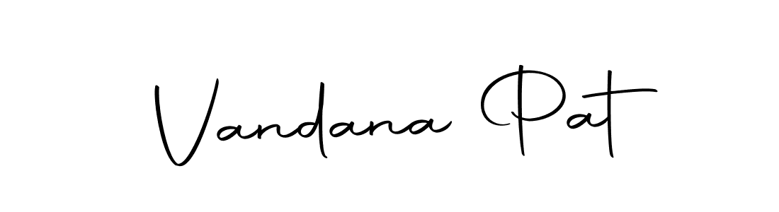 Make a beautiful signature design for name Vandana Pat. Use this online signature maker to create a handwritten signature for free. Vandana Pat signature style 10 images and pictures png