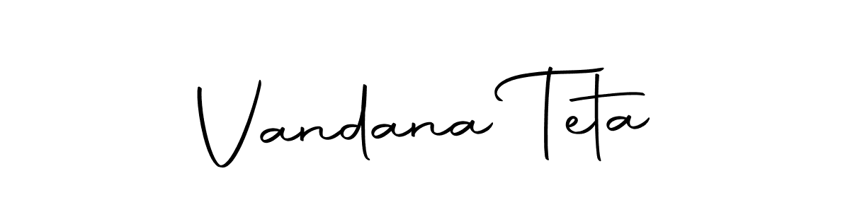 You can use this online signature creator to create a handwritten signature for the name Vandana Teta. This is the best online autograph maker. Vandana Teta signature style 10 images and pictures png