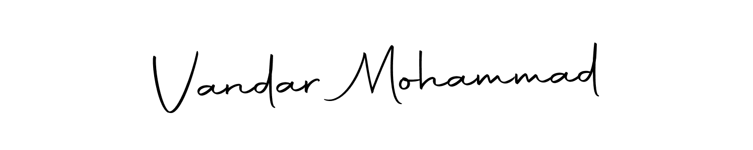 Also we have Vandar Mohammad name is the best signature style. Create professional handwritten signature collection using Autography-DOLnW autograph style. Vandar Mohammad signature style 10 images and pictures png