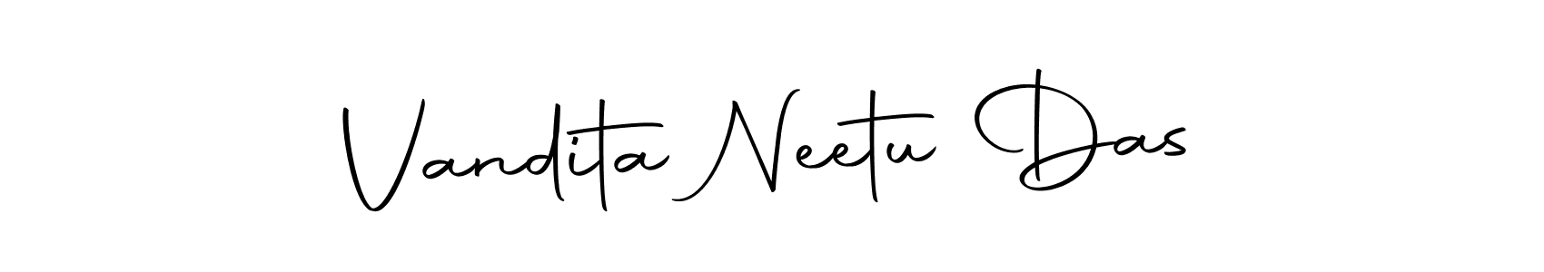 Make a beautiful signature design for name Vandita Neetu Das. With this signature (Autography-DOLnW) style, you can create a handwritten signature for free. Vandita Neetu Das signature style 10 images and pictures png