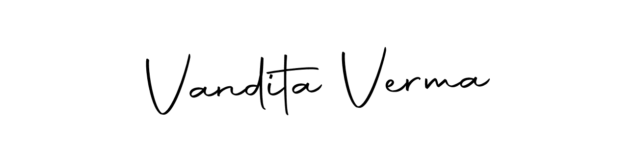 if you are searching for the best signature style for your name Vandita Verma. so please give up your signature search. here we have designed multiple signature styles  using Autography-DOLnW. Vandita Verma signature style 10 images and pictures png